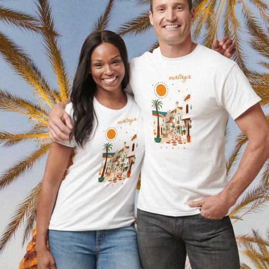 Malaga Málaga Spanje witte stad kleding T-shirt