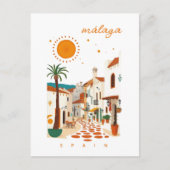 Malaga Málaga Spanje witte stad vakantie Briefkaart (Voorkant)