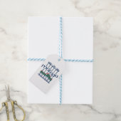 Malaga, raam met bloemen cadeaulabel (Met Touw)