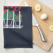 Malaga, raam met bloemen theedoek (Quarter Fold)
