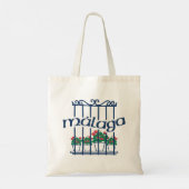 Malaga, raam met bloemen tote bag (Achterkant)