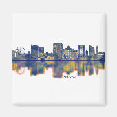 Malaga Skyline Magneet (Voorkant)