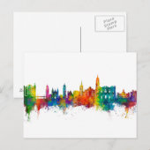 Málaga Spain Skyline Briefkaart (Voorkant / Achterkant)