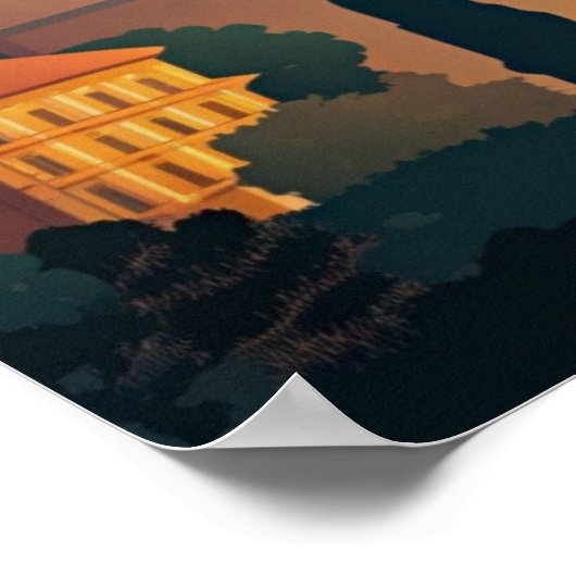 Malaga Spain vintage Poster (Hoek)