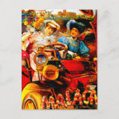 Malaga Spanje ~  Automobielreclame Briefkaart (Voorkant)