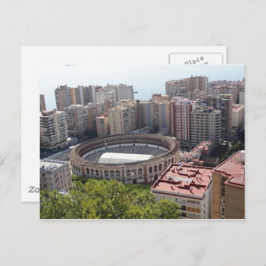 Malaga, Spanje Briefkaart (Voorkant / Achterkant)