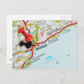 Malaga, Spanje Briefkaart (Voorkant / Achterkant)