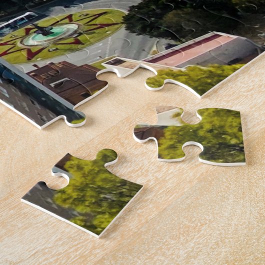 Malaga, Spanje (over de stad en de kust heen) Legpuzzel (Zijkant)