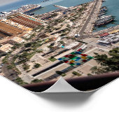 Malaga, Spanje Panorama Poster (Hoek)