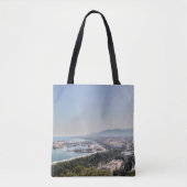 Malaga, Spanje Panorama Tote Bag (Voorkant)