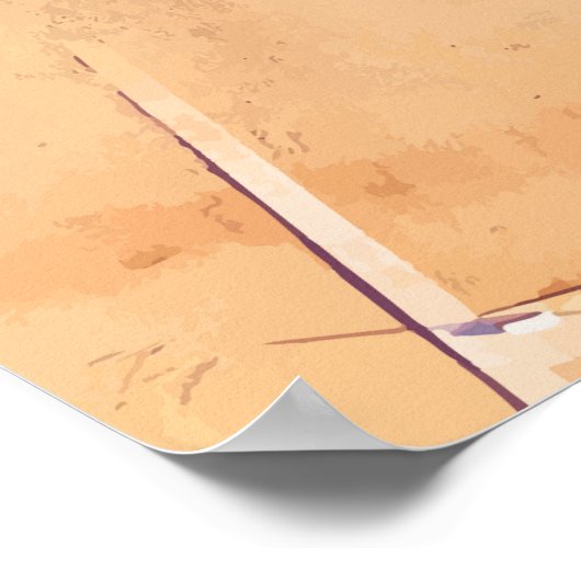 Malaga, Spanje Reiswerk Poster (Hoek)