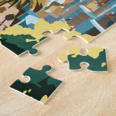 Malaga Spanje Reizen Kunst Vintage Legpuzzel (Zijkant)