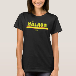 Málaga Spanje Spaanse Vlag Espana Toeristische S T-shirt