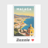 Malaga Spanje Vintage Sticker (Vel)