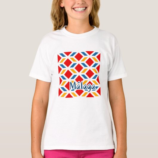 Málaga straat muren 2 t-shirt (Voorkant)