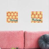 Malaga straatmuren 1 muurkunst sets (Woonkamer)