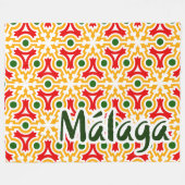 Malaga straatwanden 1 fleece deken (Voorkant (Horizontaal))