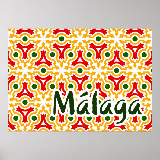 Malaga straatwanden 1 poster (Voorkant)