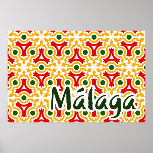 Malaga straatwanden 1 poster (Voorkant)