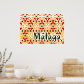 Malaga straatwanden 1 poster (Keuken)