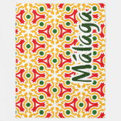 Malaga street walls 1 fleece deken (Voorkant)