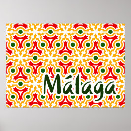 Malaga street walls 1 poster