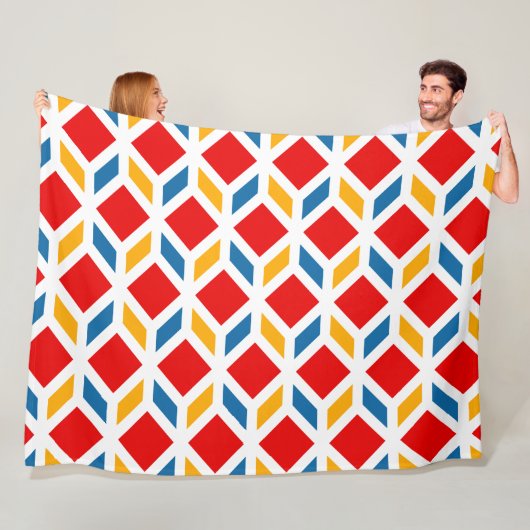 Malaga street walls 2 fleece deken (In situ)