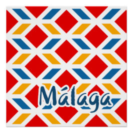 Malaga street walls 2 perfect poster