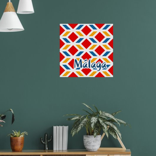 Malaga street walls 2 poster (Woonkamer 1)