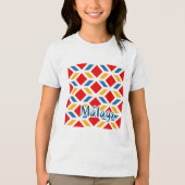 Malaga street walls 2 Tri-Blend shirt (Voorkant)