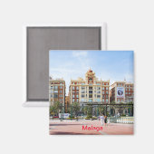 Málaga. Uitzicht van het stadscentrum Magneet (Voorkant / Achterkant)