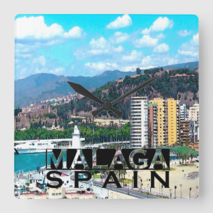 Malaga Vierkante Klok