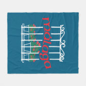 Malaga, window with flowers fleece deken (Voorkant (Horizontaal))