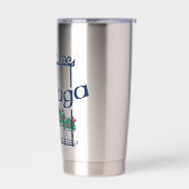 Malaga, window with flowers geïsoleerde drinkbeker (Links)