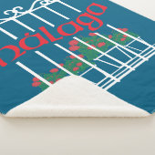 Malaga, window with flowers sherpa deken (3/4)