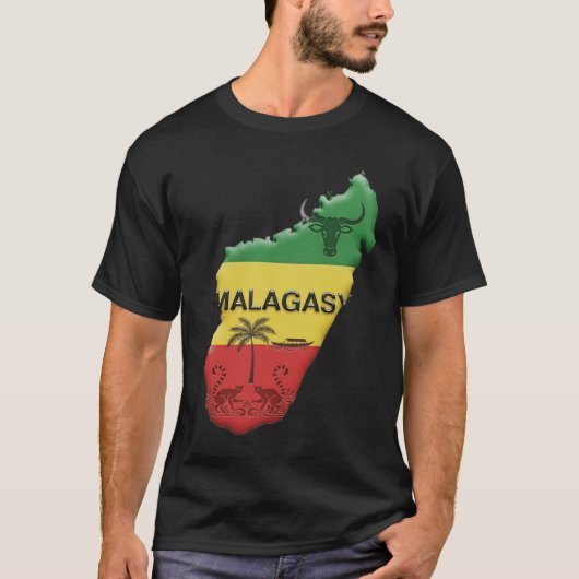 MALAGASSISCHE STIJL T-SHIRT (Voorkant)