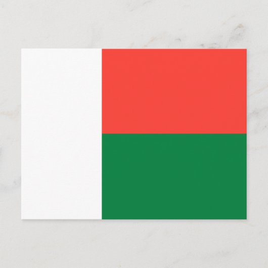 Malagassische vlag, vlag van Madagaskar Briefkaart (Voorkant)