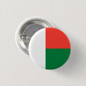 Malagassische vlag, vlag van Madagaskar Ronde Button 3,2 Cm (Voorkant /achterkant)