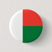 Malagassische vlag, vlag van Madagaskar Ronde Button 3,2 Cm (Voorkant)