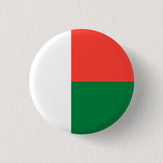 Malagassische vlag, vlag van Madagaskar Ronde Button 3,2 Cm (Voorkant)