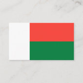 Malagassische vlag, vlag van Madagaskar Visitekaartje (Voorkant)