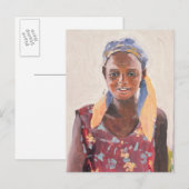Malagasy Girl 1989 Briefkaart (Voorkant / Achterkant)