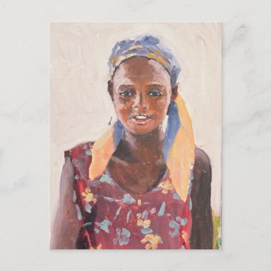Malagasy Girl 1989 Briefkaart (Voorkant)