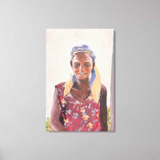 Malagasy Girl 1989 Canvas Afdruk (Voorkant)