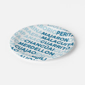 Malaguita Papieren Bordje (Gekanteld)