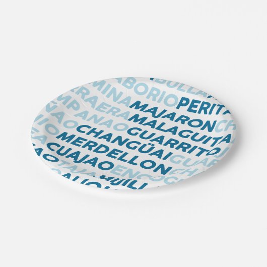 Malaguita Papieren Bordje (Gekanteld)