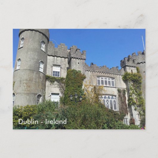 Malahide Castle, Dublin, Ierland Briefkaart (Voorkant)