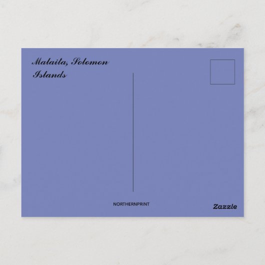 Malaita Solomon Islands Briefkaart (Achterkant)