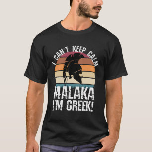 Malaka Ik ben Grieks - Trotse Griekse Spartanen T-shirt