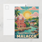 Malakka  Maleisië Briefkaart (Voorkant / Achterkant)